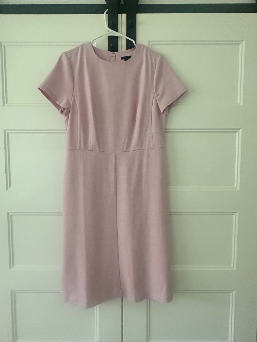Ann Taylor Dusty Pink Short-Sleeve Sheath Dress